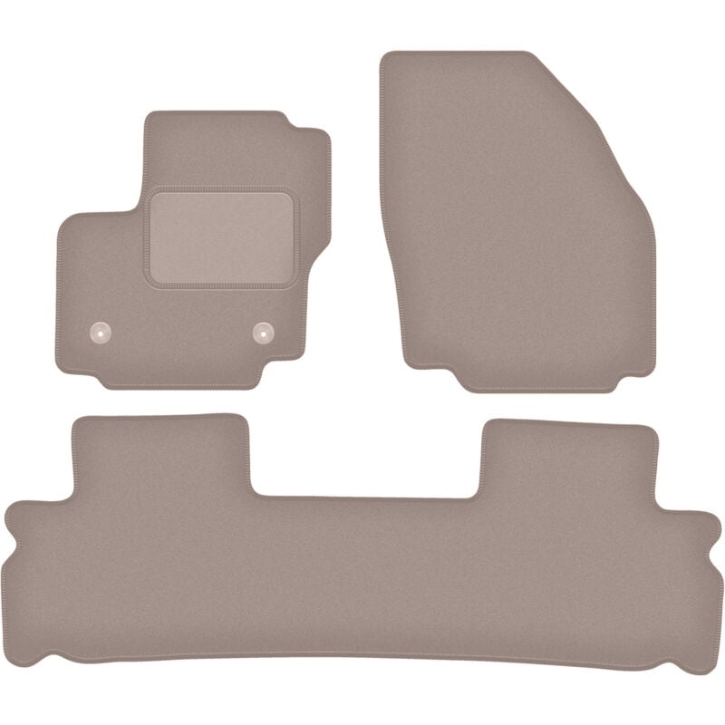 foto del prodotto tappetini in velluto beige per ford s max mk1 minivan 2012 2015 
