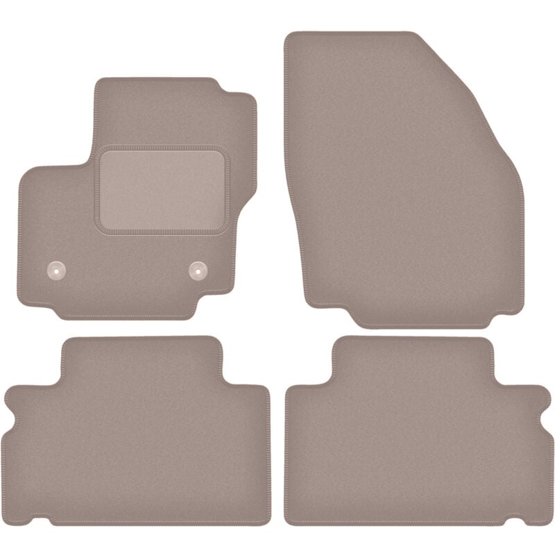 foto del prodotto tappetini in velluto beige per ford s max mk1 minivan 2012 2015 