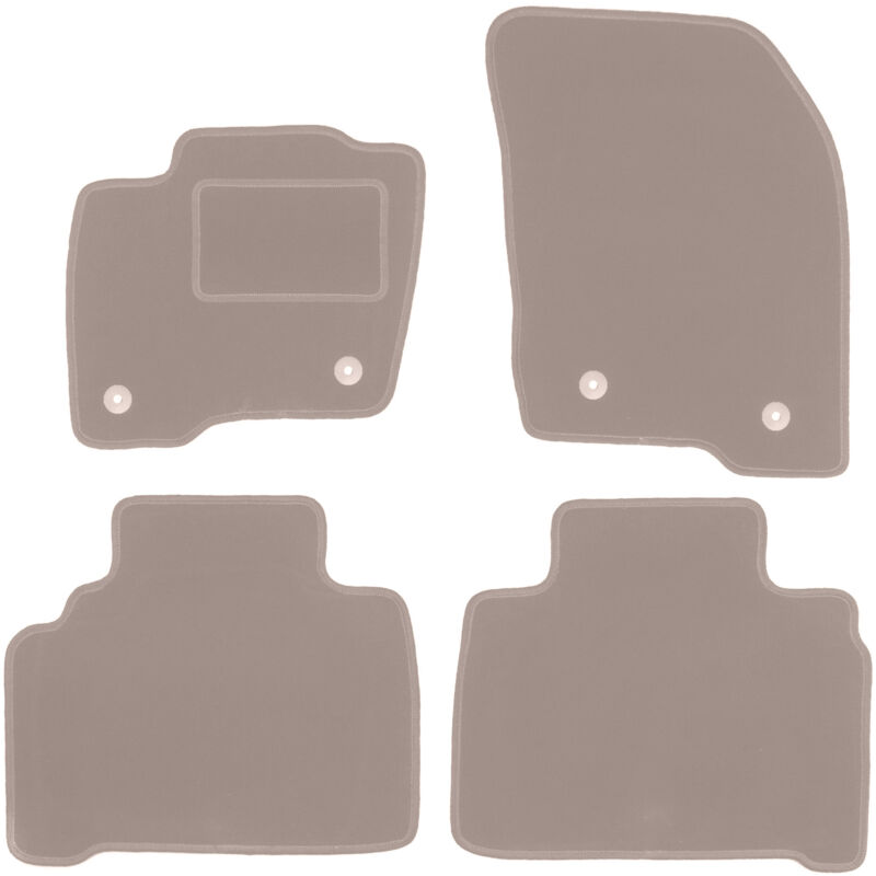 foto del prodotto tappetini in velluto beige per ford s max mk2 minivan 2015 