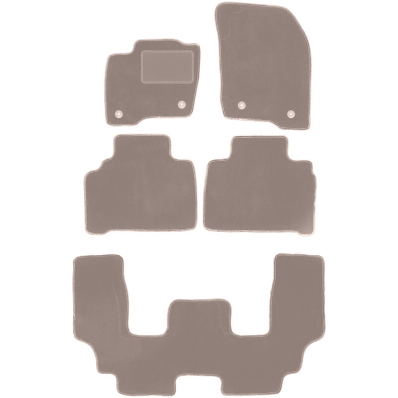 foto del prodotto tappetini in velluto beige per ford s-max mk2 minivan 2015-