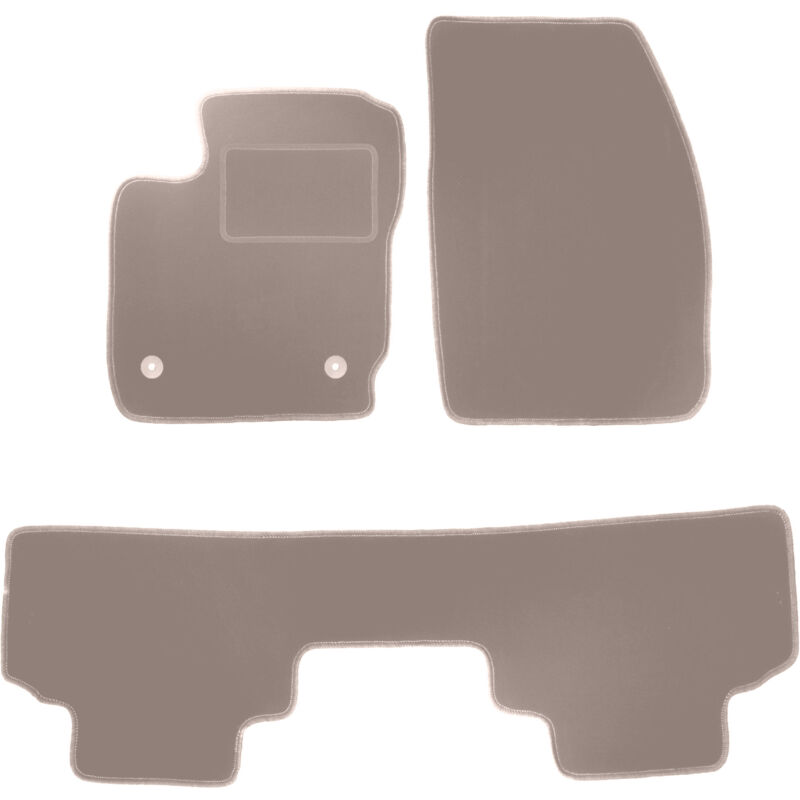 foto del prodotto tappetini in velluto beige per ford tourneo courier kombivan 2014 