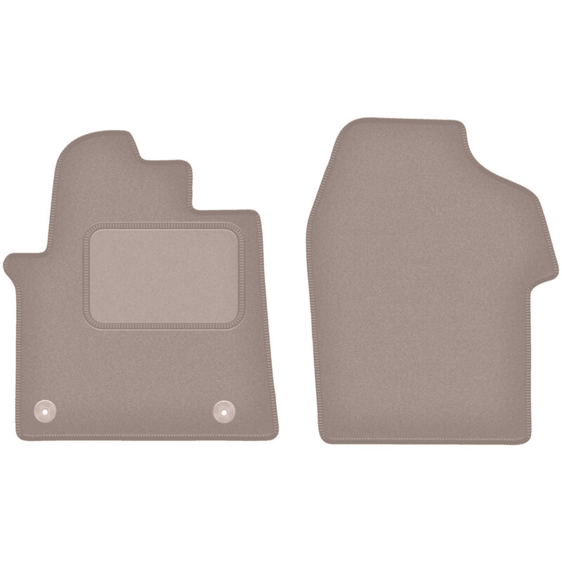foto del prodotto tappetini in velluto beige per furgone fiat talento 2016 