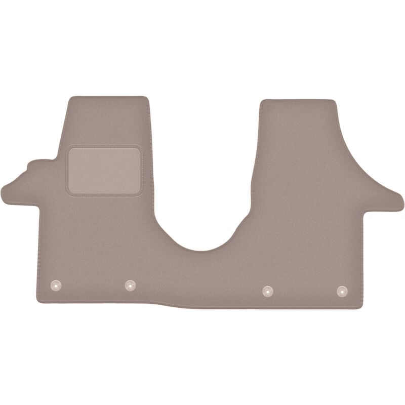 foto del prodotto tappetini in velluto beige per furgone volkswagen transporter t5 2003 2015 