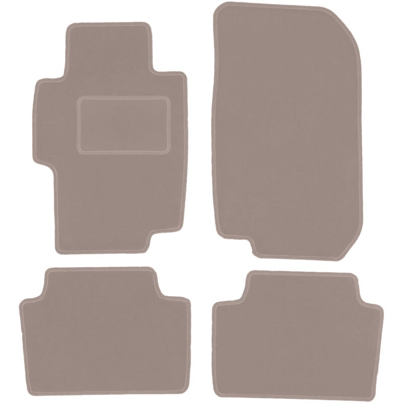 foto del prodotto tappetini in velluto beige per honda accord vii berlina, station wagon, tourer, type s 2002 2008 
