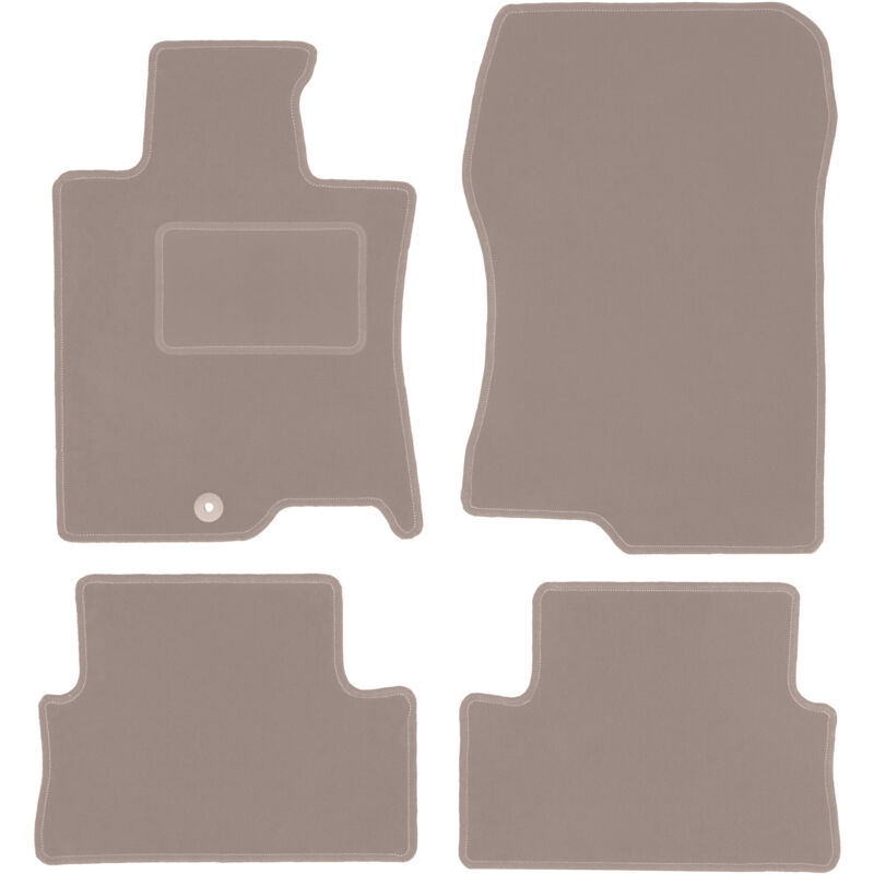 foto del prodotto tappetini in velluto beige per honda accord viii berlina, station wagon, tourer 2008 2015 