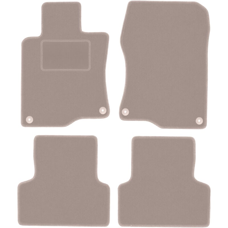 foto del prodotto tappetini in velluto beige per honda accord viii berlina, station wagon, tourer 2008 2015 