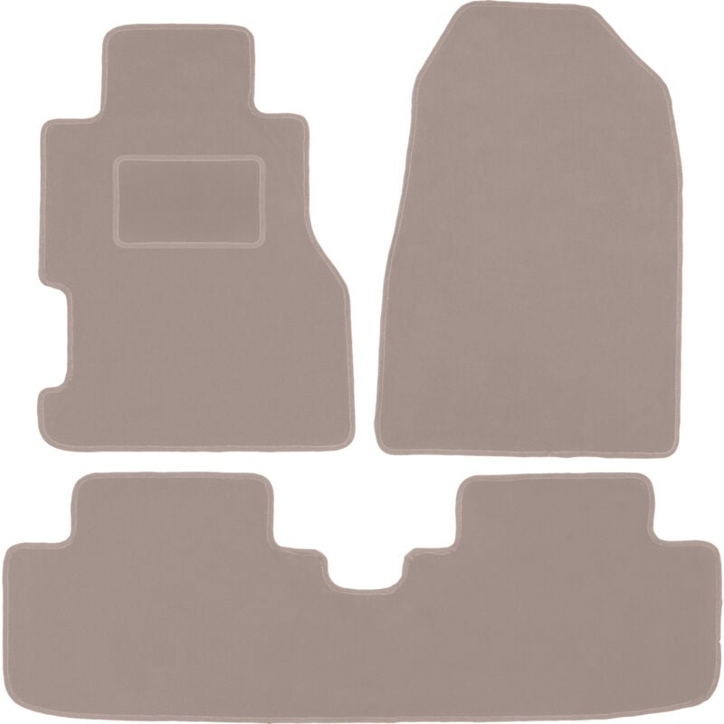 foto del prodotto tappetini in velluto beige per honda civic vii 3 porte hatchback, coup 2001 2005 