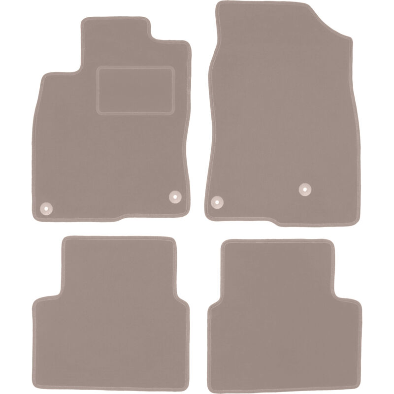 foto del prodotto tappetini in velluto beige per honda civic x hatchback 2017 