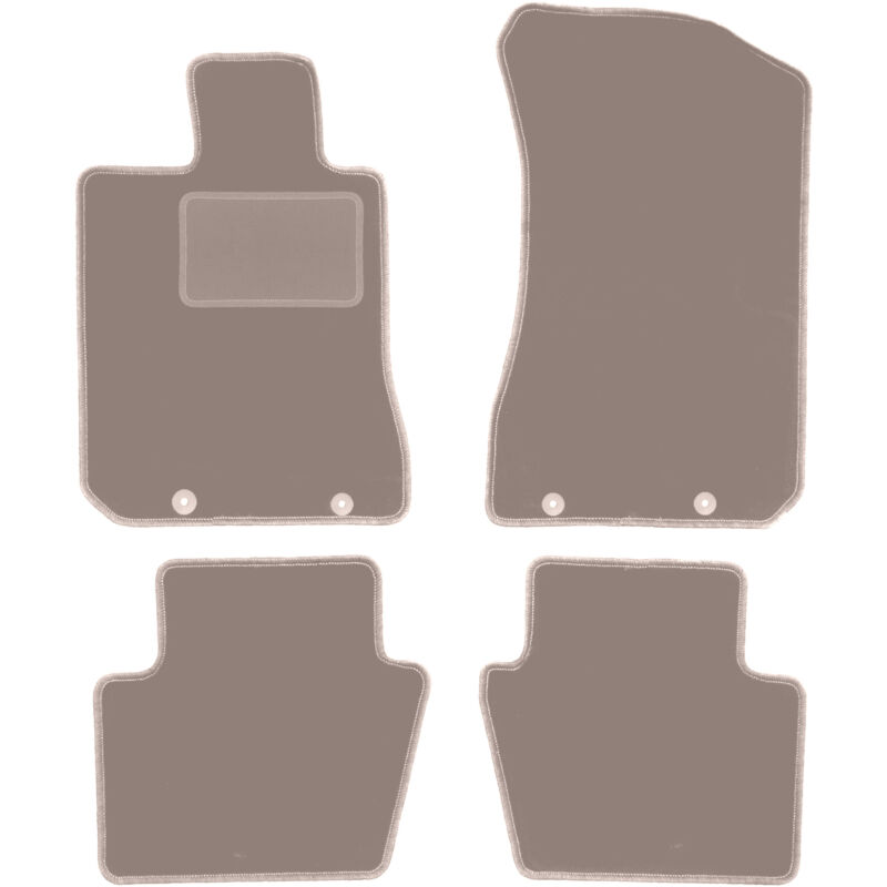 foto del prodotto tappetini in velluto beige per honda legend iv berlina 2004 2012 