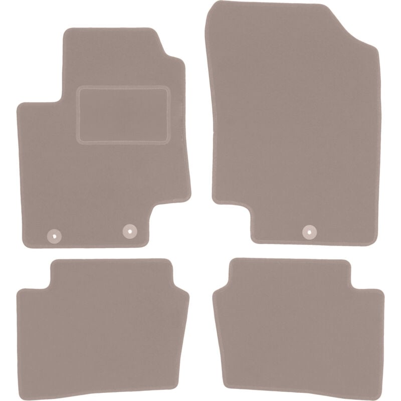 foto del prodotto tappetini in velluto beige per hyundai i20 i hatchback 2008 2014 