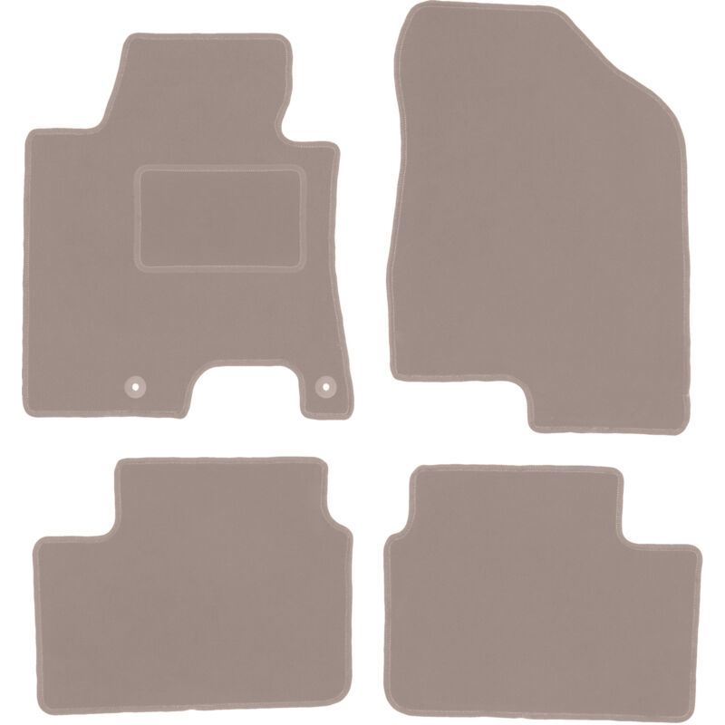 foto del prodotto tappetini in velluto beige per hyundai i30 ii hatchback, station wagon, wagon 2011 2017 