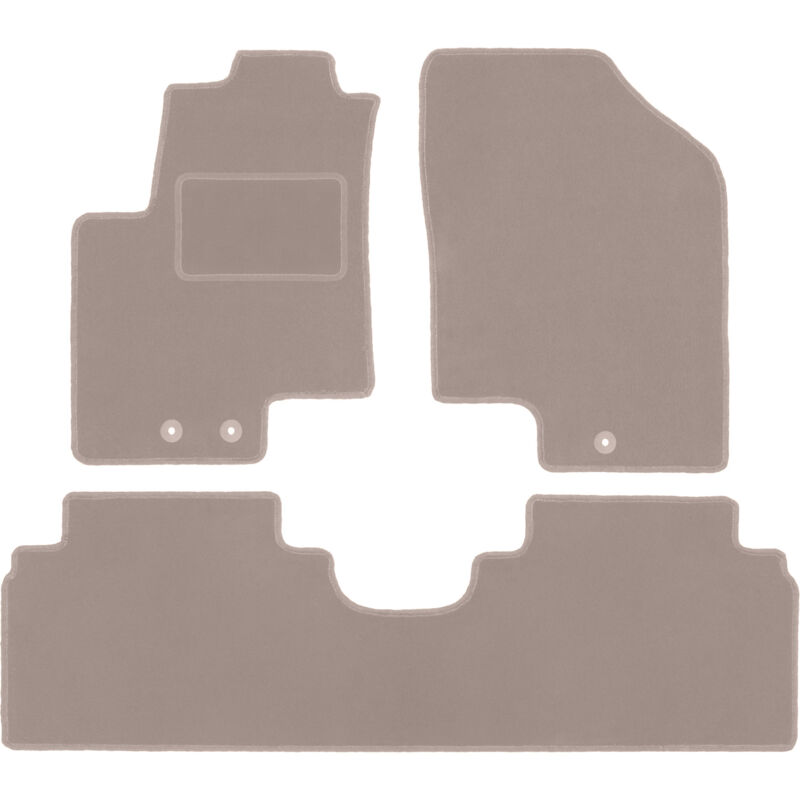 foto del prodotto tappetini in velluto beige per hyundai ix20 minivan 2010 2018 