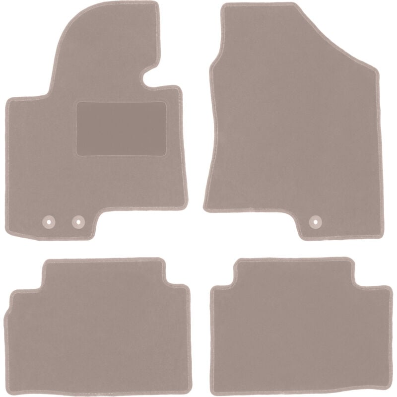 foto del prodotto tappetini in velluto beige per hyundai ix35 suv 2009 2015 