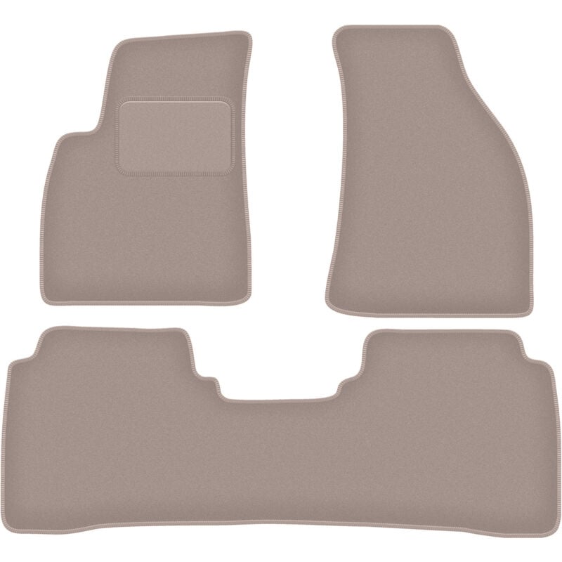 foto del prodotto tappetini in velluto beige per hyundai santafe i suv 2000 2006 