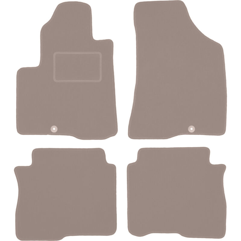 foto del prodotto tappetini in velluto beige per hyundai santafe ii suv 2006 2012 