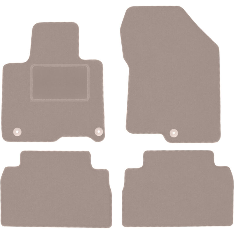foto del prodotto tappetini in velluto beige per hyundai santafe iv suv 2018 