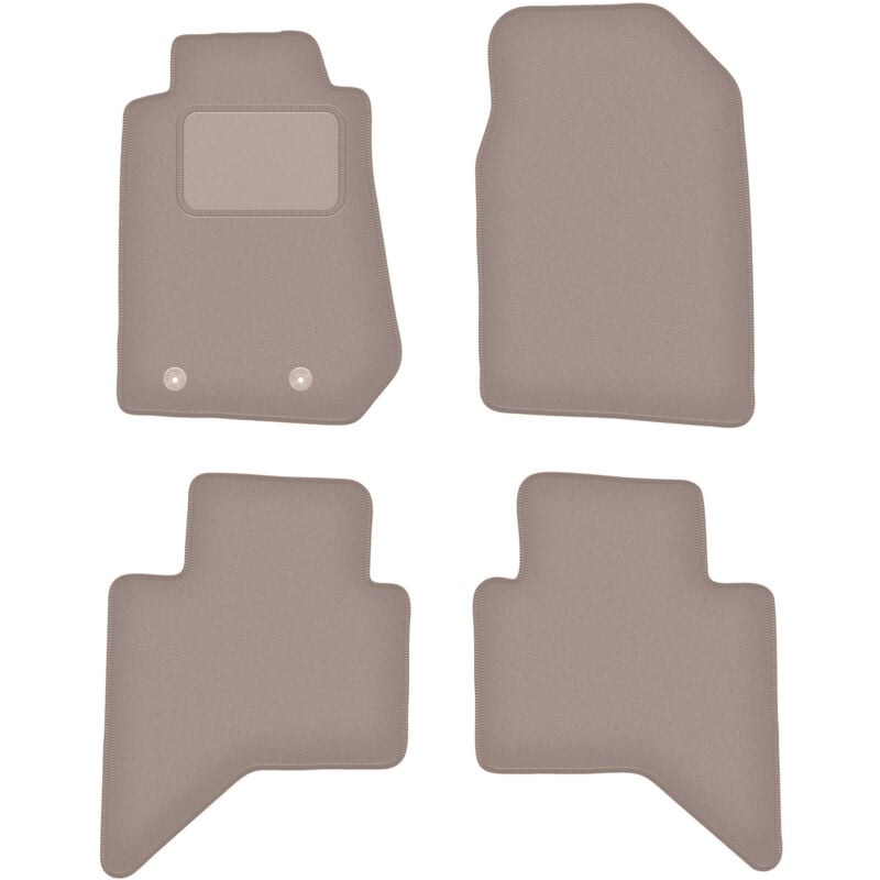 foto del prodotto tappetini in velluto beige per isuzu d max ii pick up 2011 