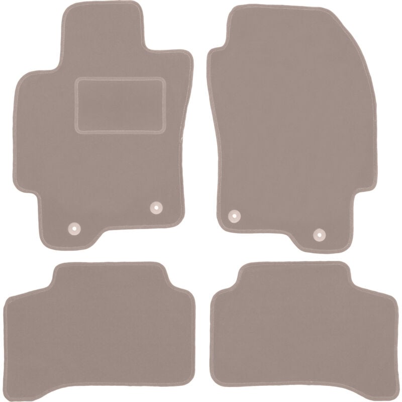 foto del prodotto tappetini in velluto beige per jaguar x type station wagon, berlina 2001 2009 