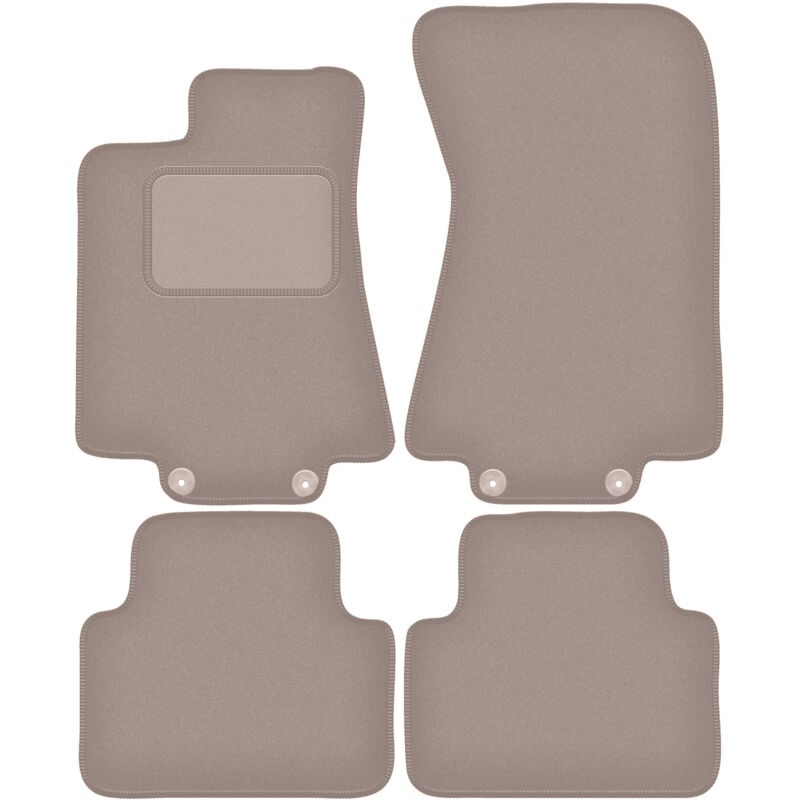foto del prodotto tappetini in velluto beige per jaguar xj vii berlina 2002 2009 