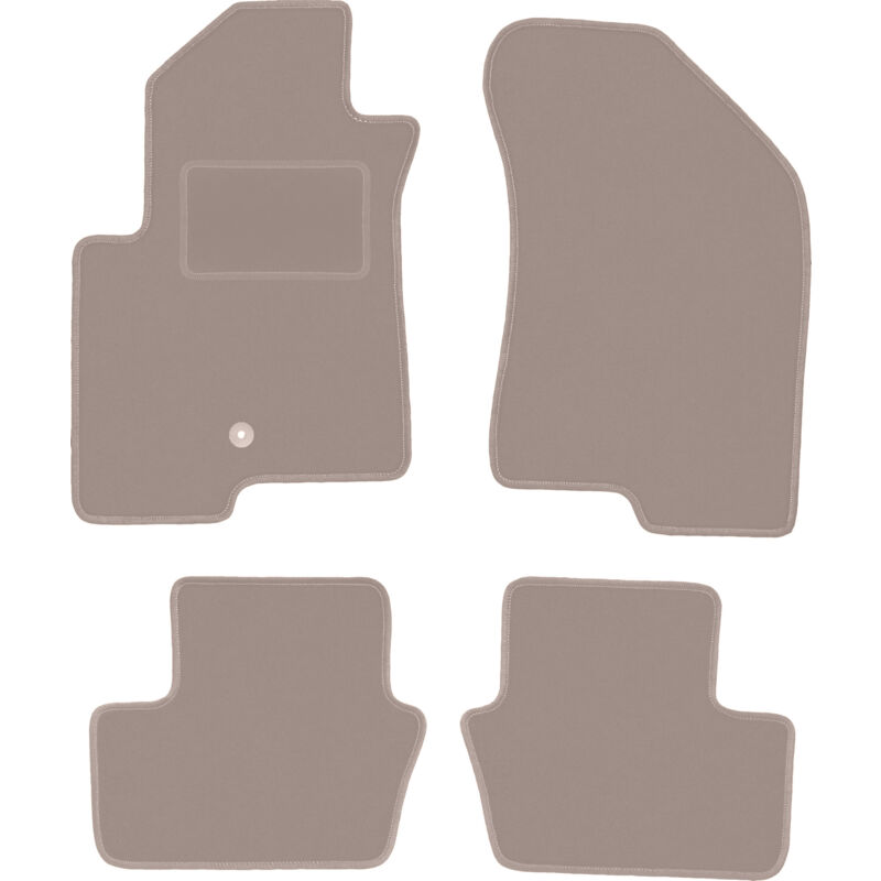 foto del prodotto tappetini in velluto beige per jeep compass mk49 suv 2007 2017 