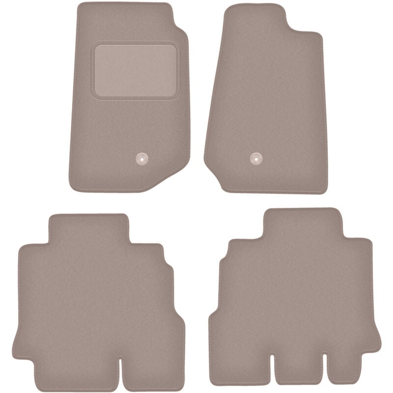 foto del prodotto tappetini in velluto beige per jeep wrangler iii jk off road 2006 2017 