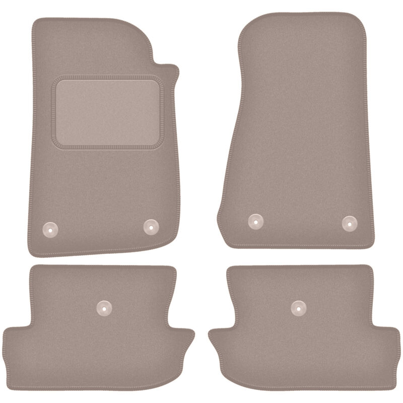 foto del prodotto tappetini in velluto beige per jeep wrangler iv off road 2017 