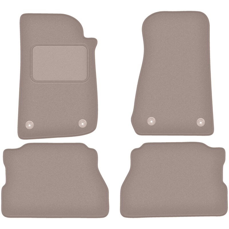 foto del prodotto tappetini in velluto beige per jeep wrangler iv rubicon off road 2017 