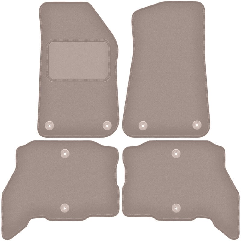 foto del prodotto tappetini in velluto beige per jeep wrangler jl 4xe 5 porte 2021 2023 