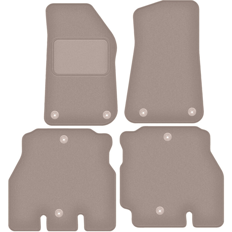 foto del prodotto tappetini in velluto beige per jeep wrangler jl 5 porte 2018 2023 
