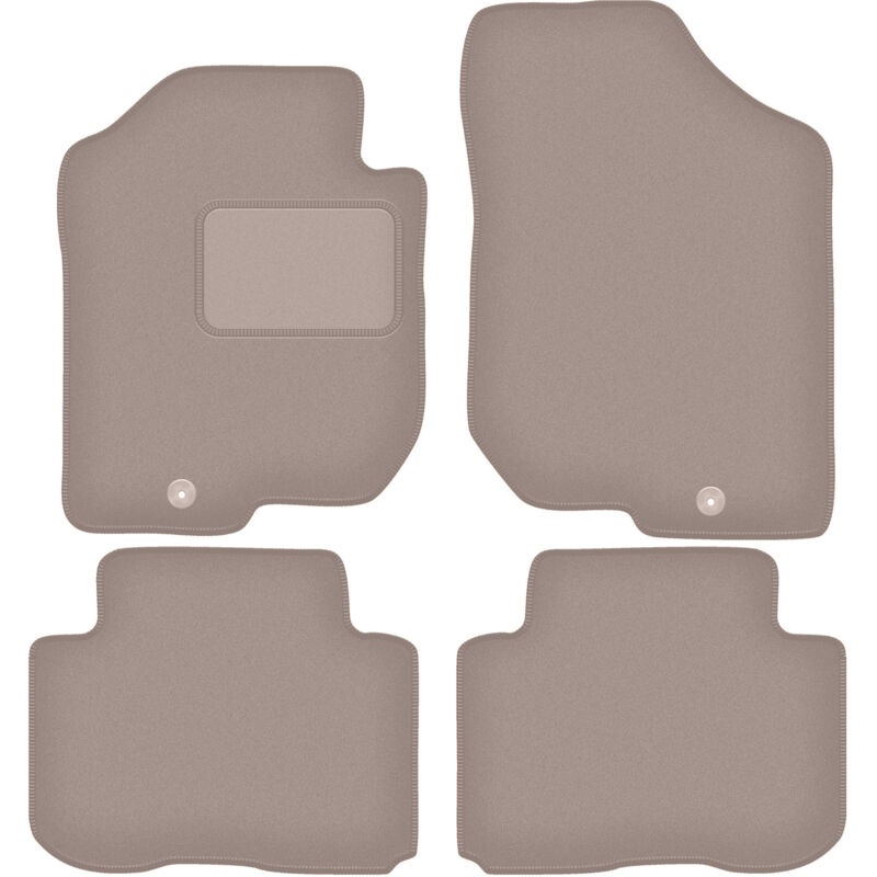 foto del prodotto tappetini in velluto beige per kia carens iii minivan 2006 2010 