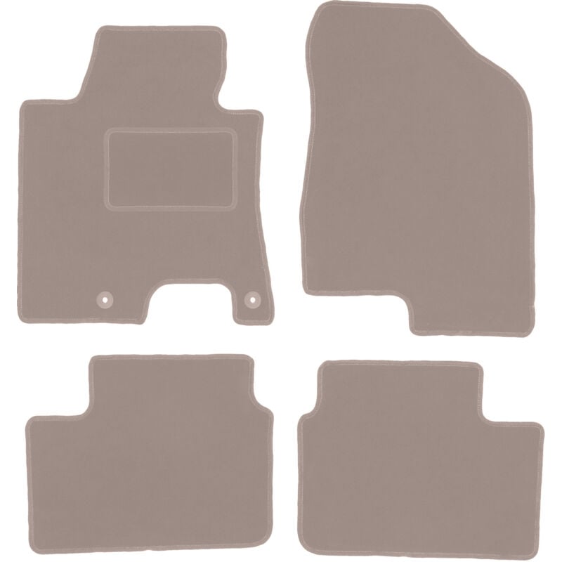 foto del prodotto tappetini in velluto beige per kia ceed ii hatchback, station wagon, wagon, proceed, coup 2012 2018 