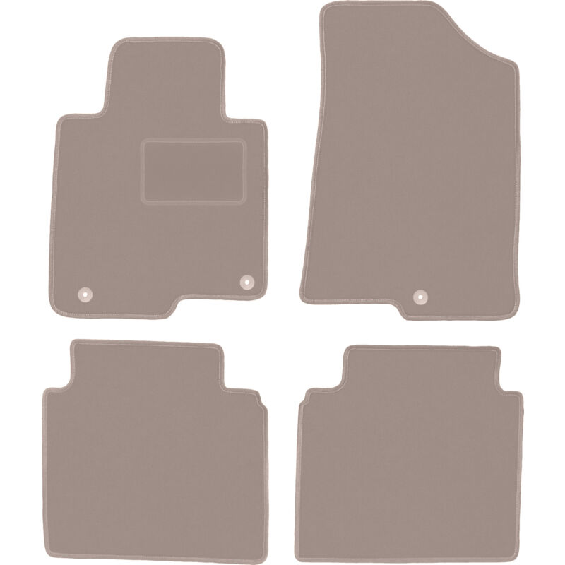 foto del prodotto tappetini in velluto beige per kia optima iv sw station wagon 2015 