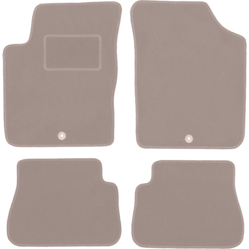 foto del prodotto tappetini in velluto beige per kia picanto i hatchback 2003 2011 