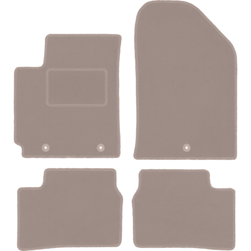 foto del prodotto tappetini in velluto beige per kia picanto ii je hatchback 2011 2017 