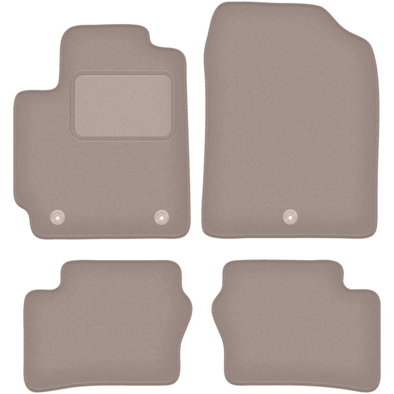 foto del prodotto tappetini in velluto beige per kia picanto iii hatchback 2017 