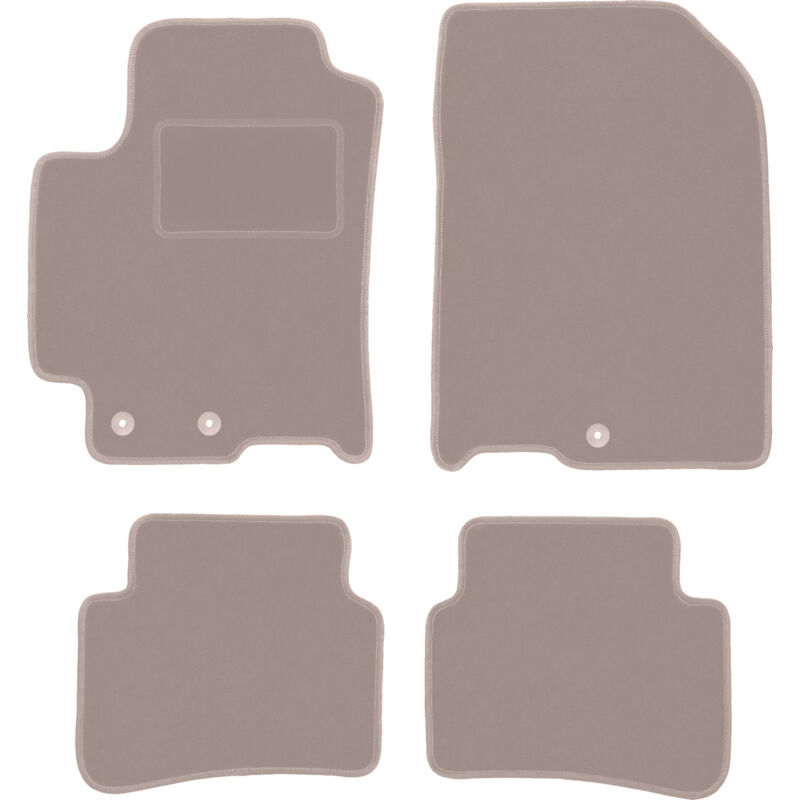 foto del prodotto tappetini in velluto beige per kia rio iv hatchback 2017 