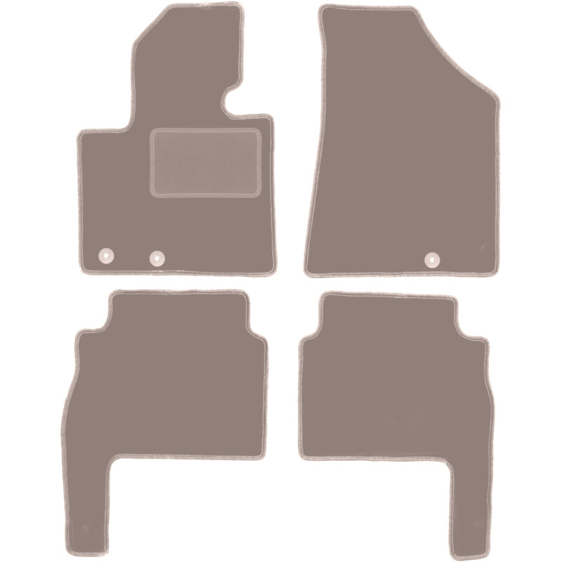 foto del prodotto tappetini in velluto beige per kia sorento ii suv 2009 2015 