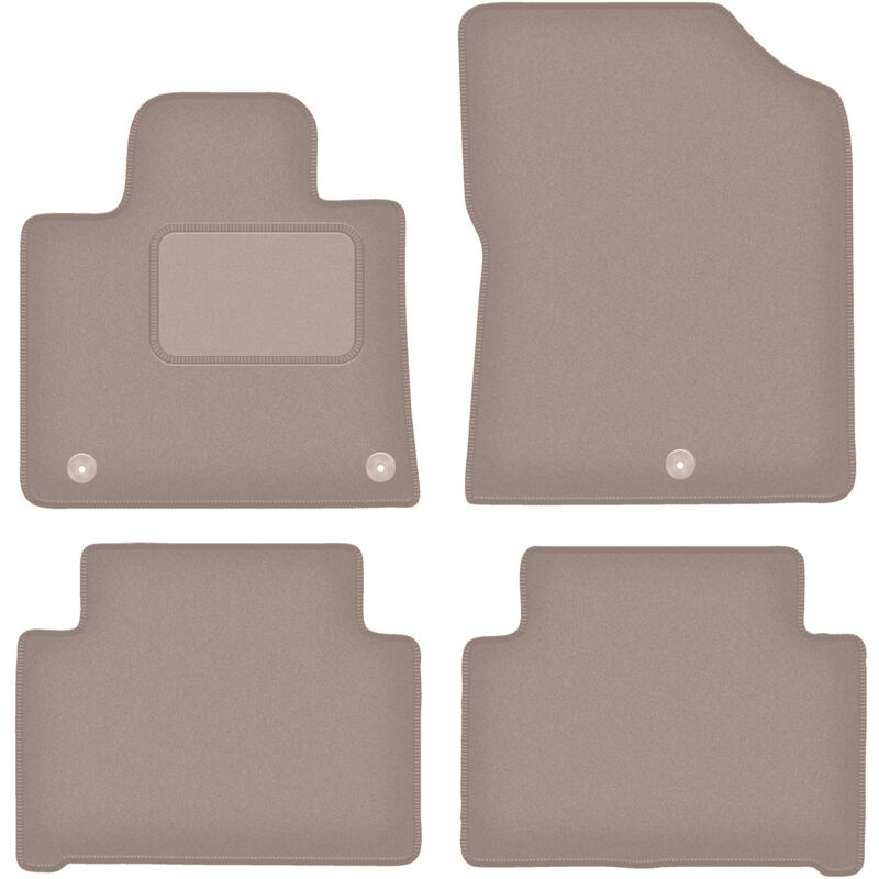 foto del prodotto tappetini in velluto beige per kia sorento iv suv 2020 