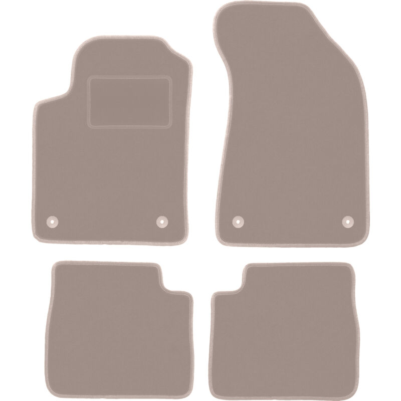 foto del prodotto tappetini in velluto beige per lancia delta iii hatchback 2008 2014 
