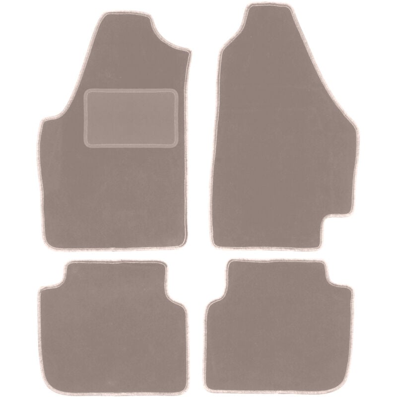foto del prodotto tappetini in velluto beige per lancia musa monovolume 2004 2012 