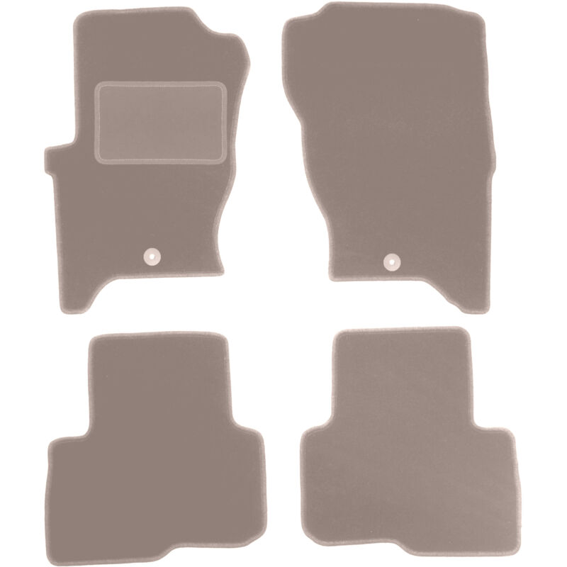 foto del prodotto tappetini in velluto beige per land rover discovery iii suv 2004 2011 