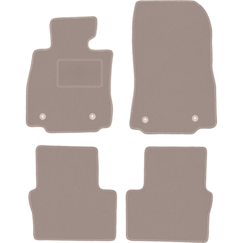 foto del prodotto tappetini in velluto beige per mazda 2 iii hatchback 2015 