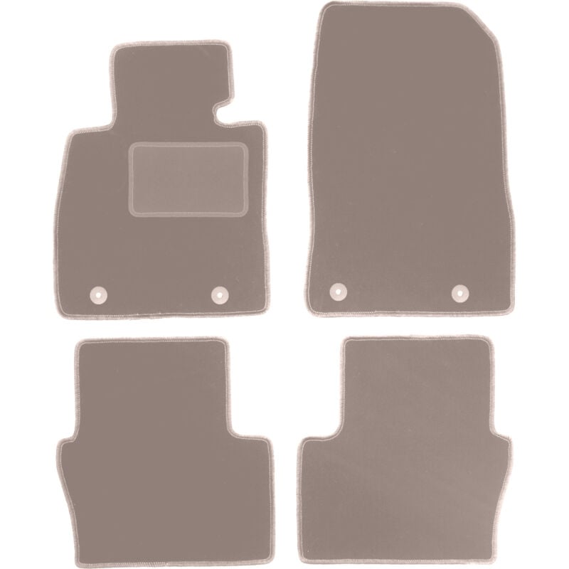 foto del prodotto tappetini in velluto beige per mazda 2 iv hatchback 2014 
