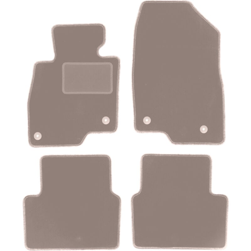 foto del prodotto tappetini in velluto beige per mazda 3 iii bm hatchback, berlina 2013 