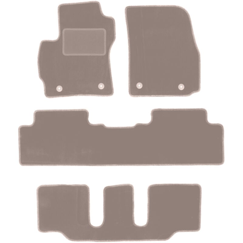 foto del prodotto tappetini in velluto beige per mazda premacy ii 7 posti 2005 2010 