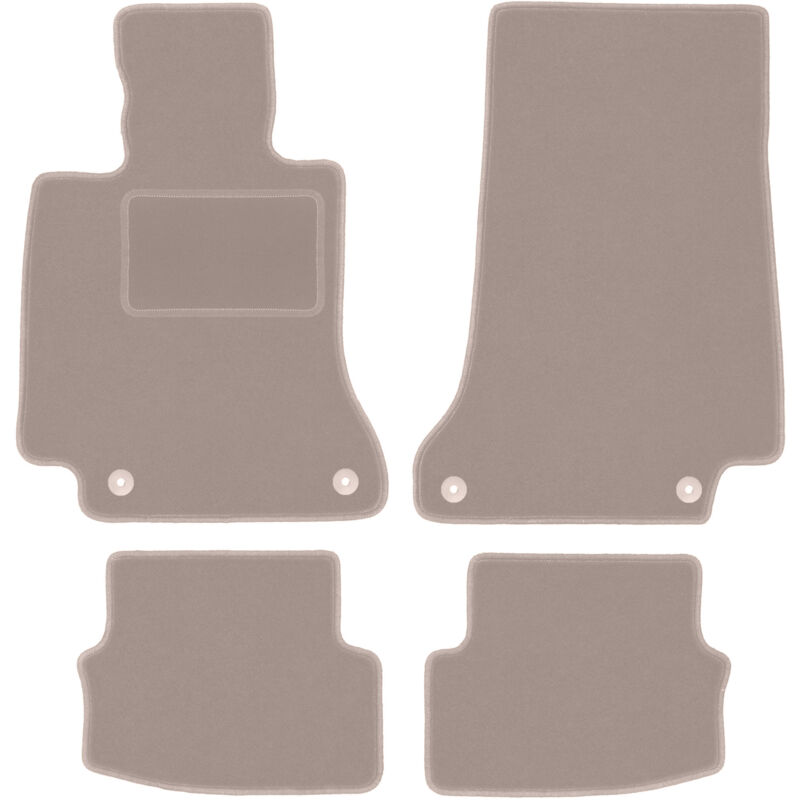 foto del prodotto tappetini in velluto beige per mercedes c w205 cabrio, coup 2015 