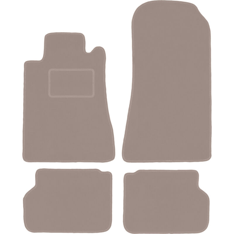 foto del prodotto tappetini in velluto beige per mercedes cl w140 coup 1991 1998 