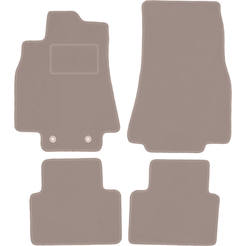 foto del prodotto tappetini in velluto beige per mercedes classe a w169 hatchback 2004 2012 