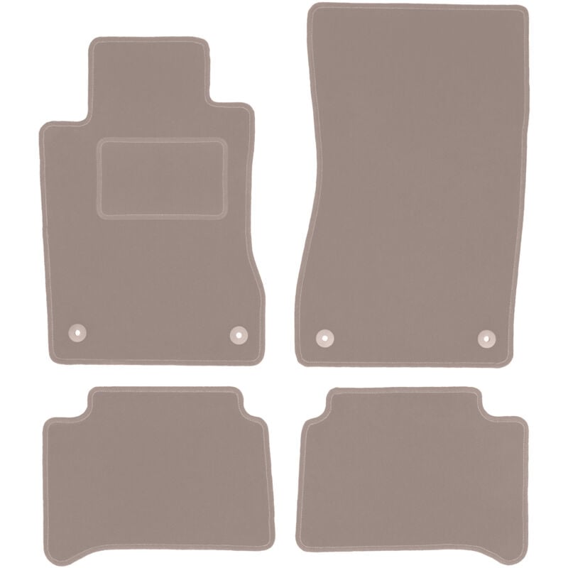 foto del prodotto tappetini in velluto beige per mercedes cls c219 berlina 2004 2010 