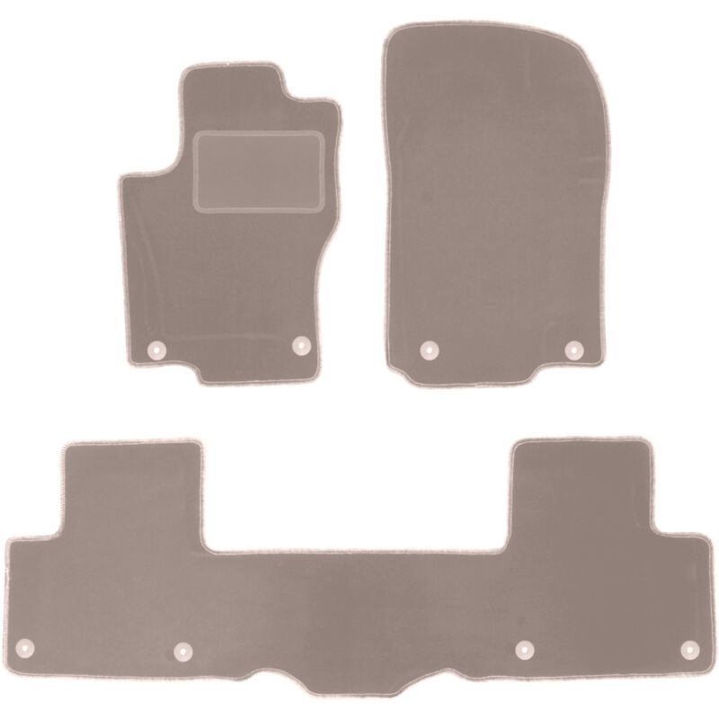 foto del prodotto tappetini in velluto beige per mercedes gle w166 suv 2011 2015 